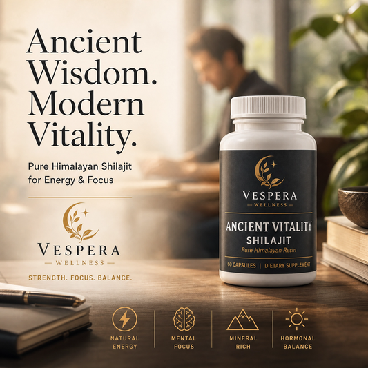 Vespera Ancient Vitality – Shilajit + Vitamin B6 - 60 Capsules - Vespera Wellness