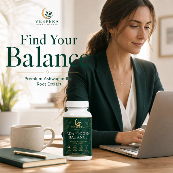 Vespera Adaptogen Balance - Ashwagandha - 180 Capsules - Vespera Wellness