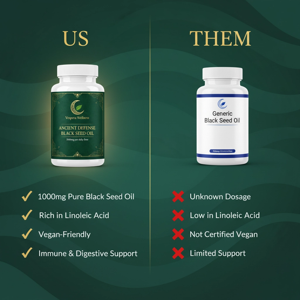 Vespera Ancient Defense Black Seed Oil - 120 Capsules - Vespera Wellness