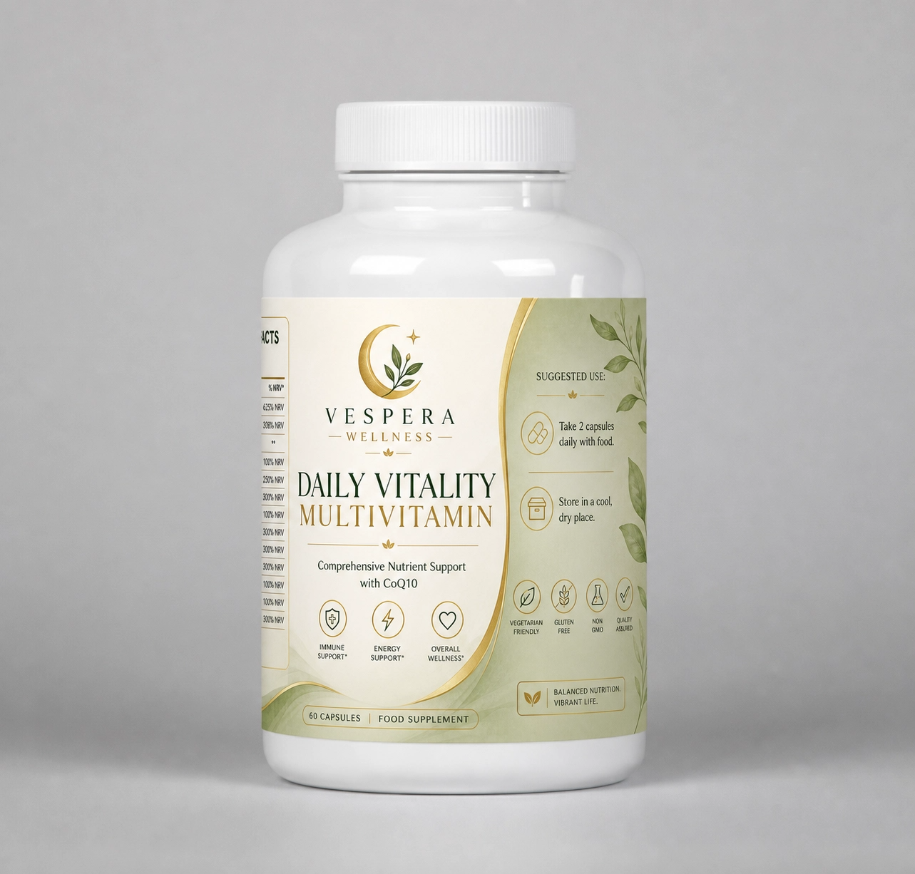 Vespera Daily Vitality Multivitamin - 120 Capsules - Vespera Wellness