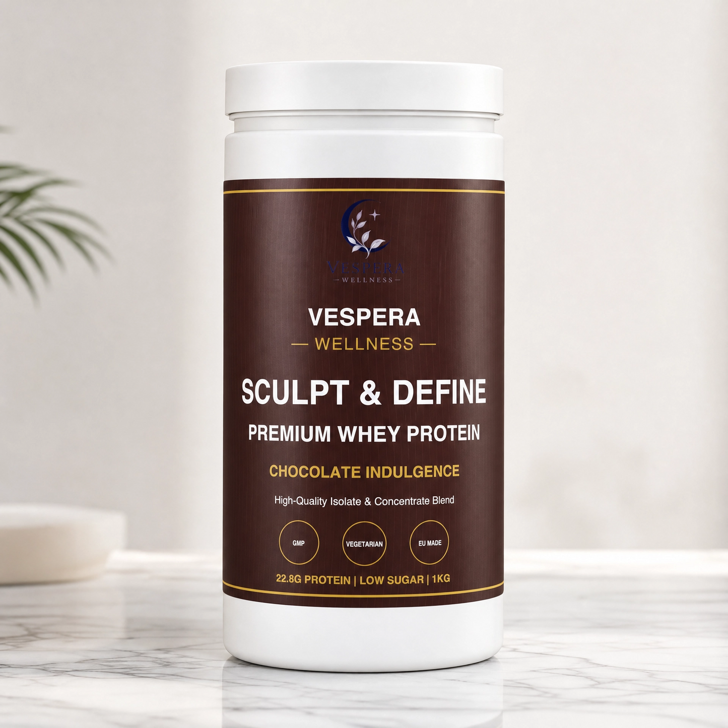 Vespera Sculpt & Define Premium Whey Protein Chocolate - 1000g - Vespera Wellness